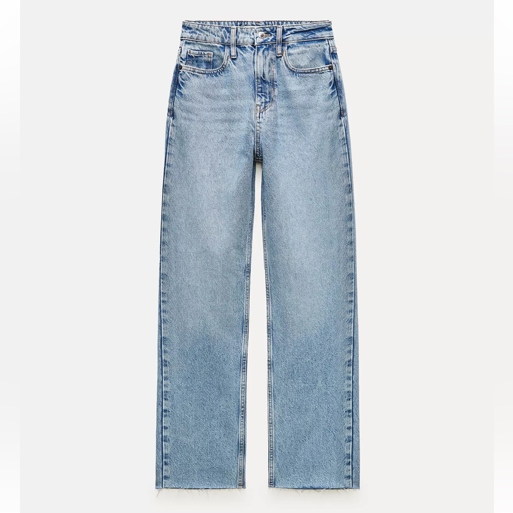 NWT ZARA HIGH RISE Z1975 STRAIGHT LEG JEANS 29 (US 8)